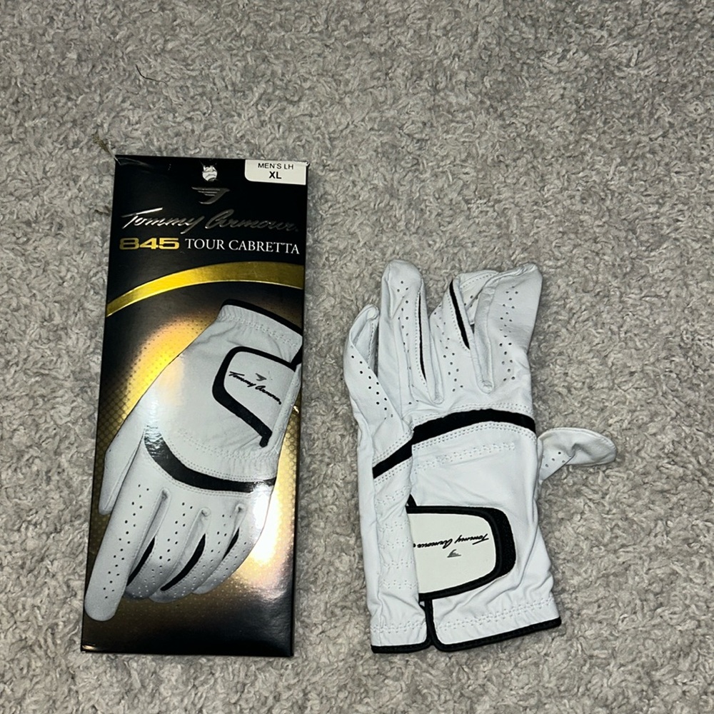 Golf Tommy Armour 845 Tour Cabretta White Leather Left-hand Golf Glove size XL